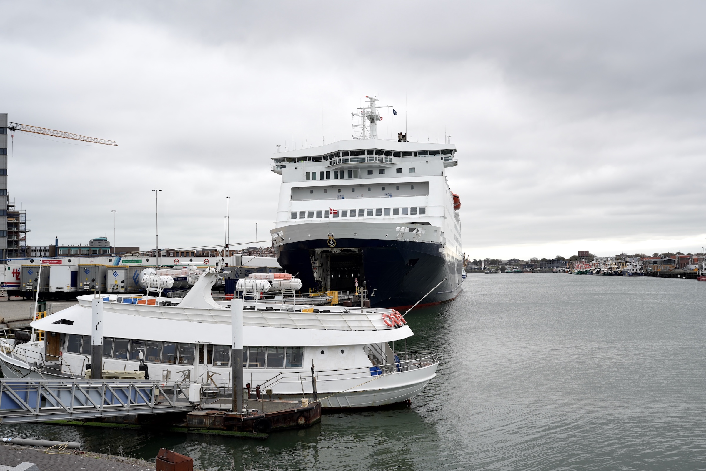Einfahrt in den Hafen North Shields
