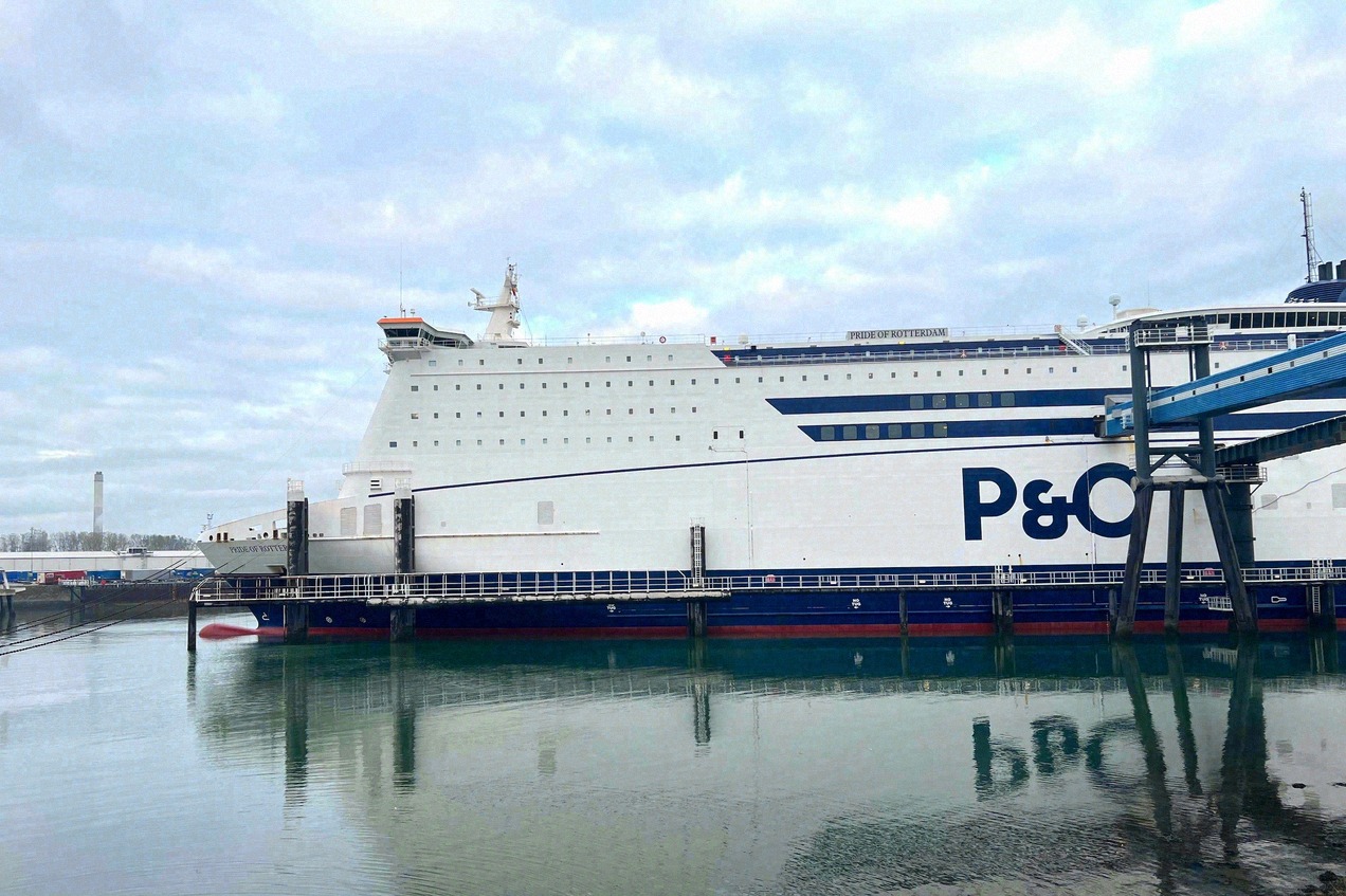 P&O-Fähre Pride of Rotterdam auf der Nordsee zwischen Europoort und dem Hafen Hull