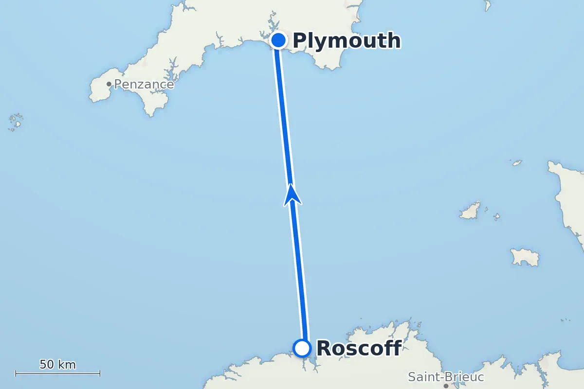 Roscoff - Plymouth